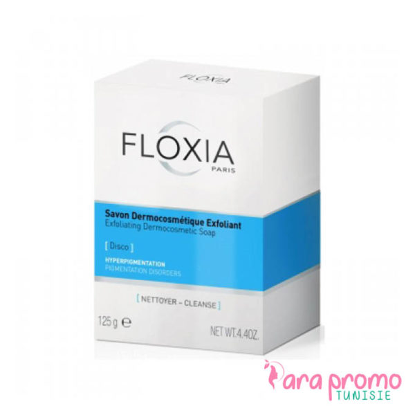 FLOXIA Disco - Savon Dermocosmétique Exfoliant 125 G