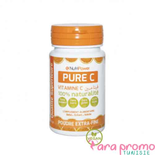 NutriPower Pure C Vitamine C en Poudre Extra Fine 50g