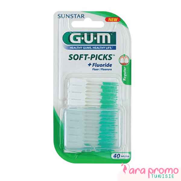 GUM SOFT-PICKS 632 +FLUOR BROSSETTES REGULAR X40