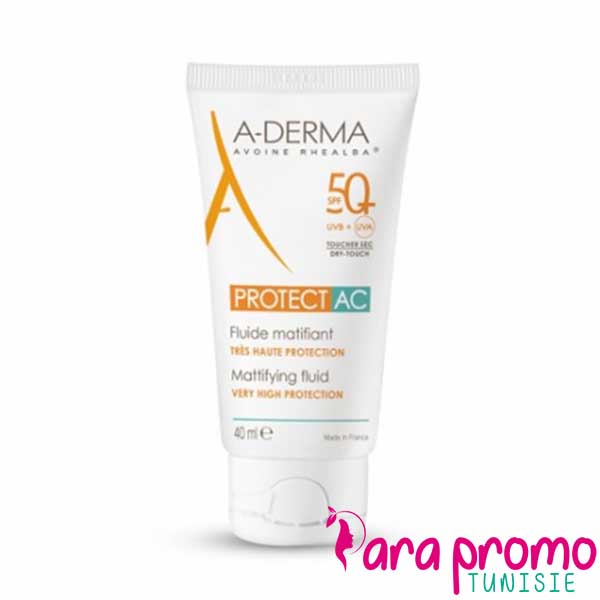 A-DERMA Protect AC Fluide matifiant SPF50+, 40 ml