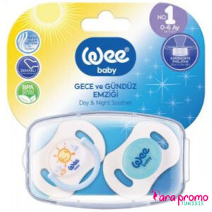 WEE BABY 2 SUCETTES 0-6M JOUR& NUIT