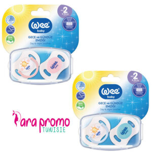 WEE BABY 2 SUCETTES 6-18M JOUR& NUIT